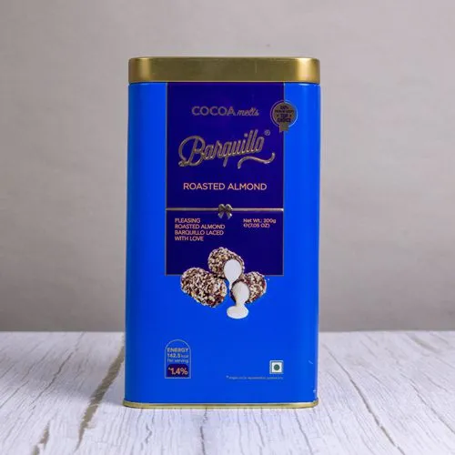 Luscious Barquillo Roasted Almond Chocolate Tin