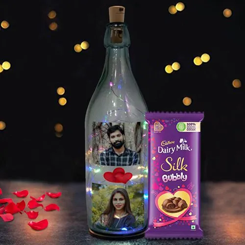 Romantic Personalized LED Bottle Lamp: Gift/Send Home Gifts Online  J11078650 |IGP.com