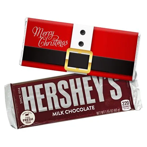 Absolute Bliss Personalized Santa Kisses Choco Bar