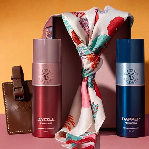 The Elegant Traveler  Fragrance  N  Scarf Set