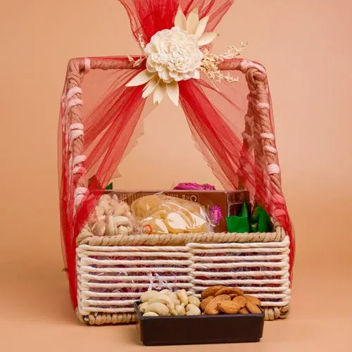 Tropical Fruit n Nut Gourmet Basket