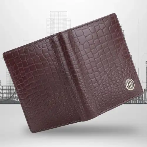 Premium RFID Protected Bi Fold Leather Mens Wallet