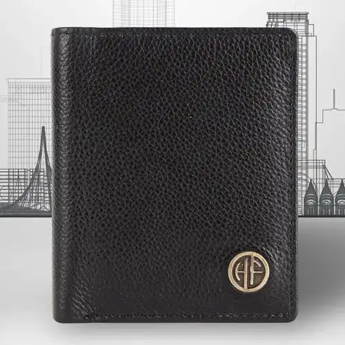 Premium RFID Protected Bi Fold Leather Mens Wallet