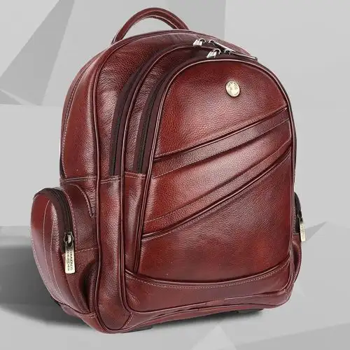 Marvellous Leather Laptop Backpack