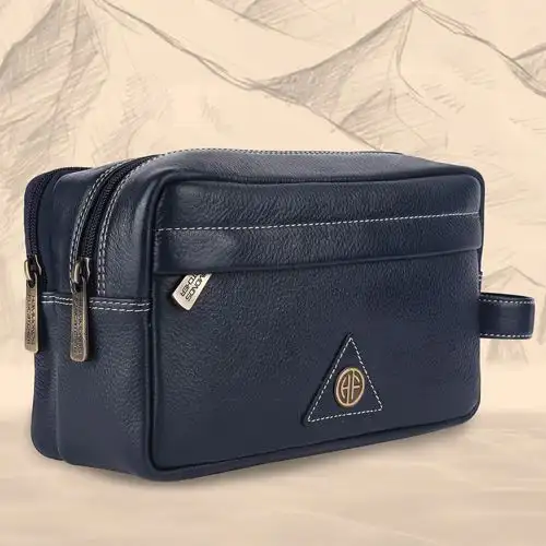 Fancy Mens Leather Toiletry Bag