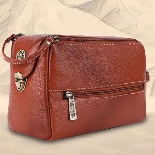 Remarkable Leather Toiletry Bag