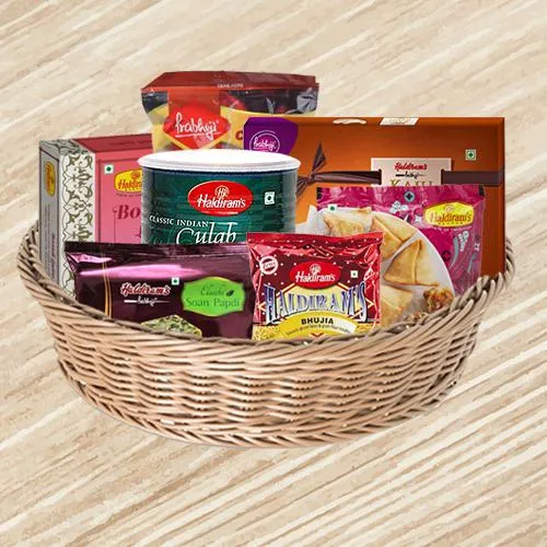 Haldirams Sweet n Snack Gift Basket for Mom to Mysore, India