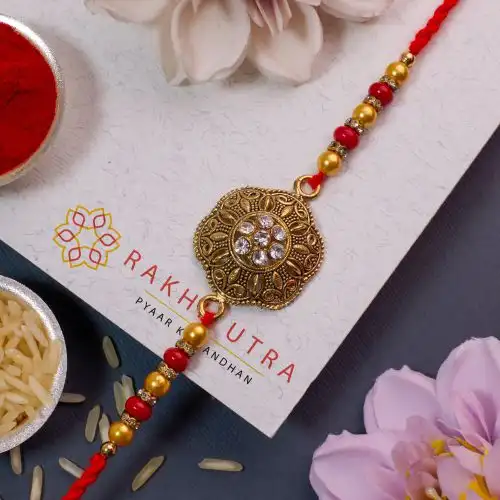 Designer Kundan Rakhi