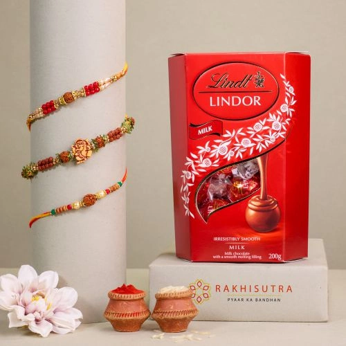 Stunning Rakhi N Lindt Chocolate Bliss
