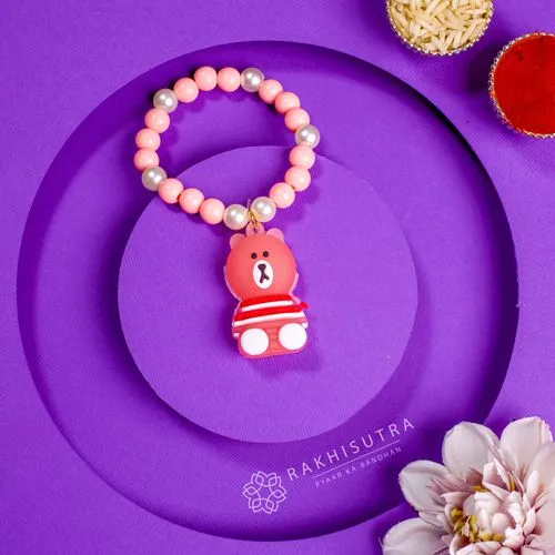 Happy Vibes Beads Teddy Rakhi