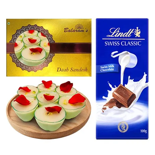 Irresistible Daab Sandesh from Balaram Mullick with Lindt Excellence Chocolate