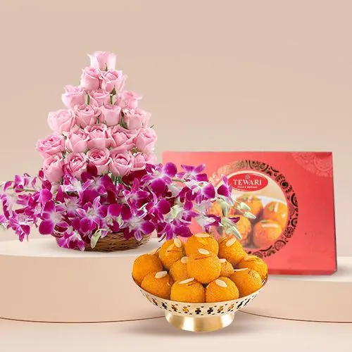 Floral Luxury N Ghee Laddu Delight