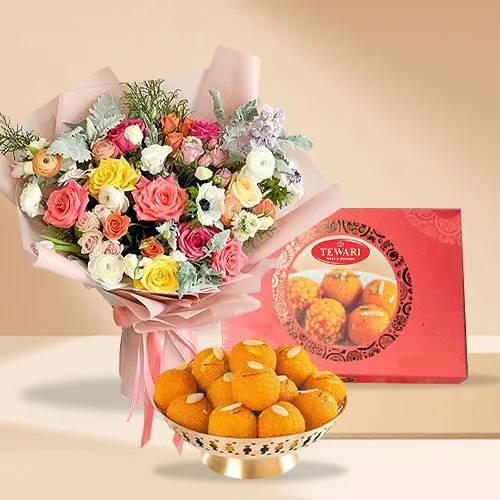 Floral Charm N Ghee Laddu Duo